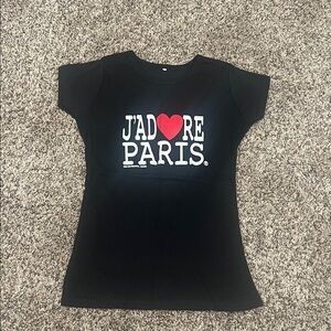 Chic Black J'adore Paris Tee